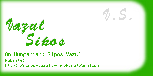 vazul sipos business card